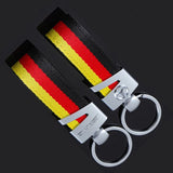 Mercedes Benz AMG Metal Nylon Webbing Car Keychain Keyring