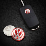 14mm Car Key Sticker Aluminum Decals for Volkswagen VW Sagitar LAVIDA Lamando Magotan Golf 5 6 7 Polo Passat Bora Jetta Tiguan CC Santana