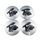 4pcs/set 56mm Volkswagen VW Rline GTI ABT Logo Car Wheel Center Hub Cap Sticker Decal