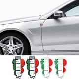 2pcs Alfa Romeo Snake Metal Car Body Sticker Emblem Badge Decal