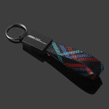 BMW M Power Oxford Webbing Car Keychain Pendant
