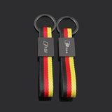 Audi RS Sline Logo Metal Nylon Webbing Car Keychain