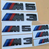 BMW M3 M5 M Power Real Carbon Car Rear Sticker Side Emblem Badge