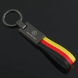 Mercedes Benz Nylon Webbing Car Key Chain Holder Keyring Pandant