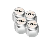 4pcs/set KIA Logo Car Air Valve Stem Cap Auto Tyre Valve Covers with Wrench
