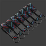 BMW X1 X2 X3 X4 X5 X6 X7 Logo Oxford Webbing Metal Car Keychain Keyring
