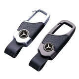 Mercedes Benz Leather Car Keychain Key Rings Holder Pendant