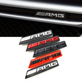 AMG ABS Car Front Grille Emblem Badge for Mercedes Benz A B C E Class W176 W246 W203 W204 W205 W211 W212 W213