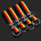 Mercedes Benz AMG Metal Nylon Webbing Car Keychain Key Ring Pendant
