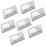 Volvo T3 T4 T5 T6 T8 AWD RECHARGE Logo Metal Car Rear Sticker Decal Emblem Badge