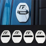 4pcs/set Volkswagen VW GTI Rline Stainless Steel Car Door Lock Cover Protection