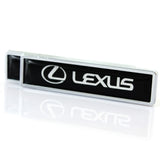 2pcs/set Lexus Logo Metal Car Side Sticker Auto Emblem Badge
