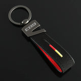 BMW E89 Logo Suede Car Keychain Metal Key Ring