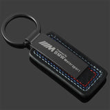 BMW M Power M3 M5 Suede Car Keyring Metal Key Chain Holder Pendant