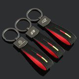 Volkswagen VW R Suede Car Keychain Pendant Key Chain Holder