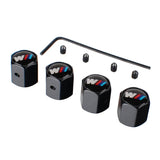 4pcs/set BMW M Power Anti-Theft Car Air Valve Stem Cap Auto Tyre Valve Covers