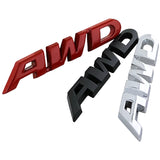 ABS Car Stickers AWD Logo Rear Trunk Emblem Badge Decals for VEZEL Accord Civic CR-V Toyota Highlander Volvo XC60 XC40 XC90