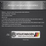 Volkswagen VW Logo Aluminum Alloy Car Body Sticker Nameplate Rear Emblem Badge Decal