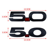 Ford 3.7 5.0 ABS Car Rear Sticker Auto Fender Side Emblem Badge Decal
