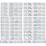 ABS Car Letters Rear Trunk Badge Emblem Sticker for Lexus
