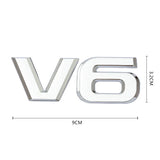 3D Metal V6 V8 Car Sticker Emblem Rear Badge for Toyota