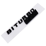 Mercedes Benz BITURBO 700 800 900 Logo ABS Car Rear Sticker