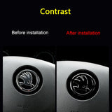 46mm Skoda ABS Car Steering Wheel Sticker