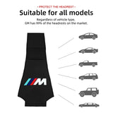 BMW M Power Car Interior Anti-dust Headrest Cover Cotton Neck Pillow Case