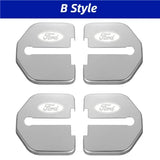 4pcs/set Ford Stainless Steel Car Door Lock Cover Protection