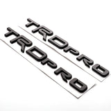 ABS TRD Pro Badge Car Rear Trunk Fender Side Sticker for Camry Corolla Yaris Hilux Highlander Aqua Rav4 Auto Decoration