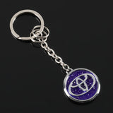 Toyota Diamond Metal Car Key Rings Keychain Pendant
