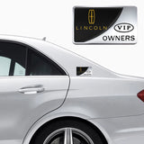 Lincoln VIP OWNERS Metal Car Stickers Rear Emblem Badge