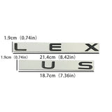 Metal Car Letters Rear Trunk Badge Emblem Sticker for IS200 IS300 IS250 IS350 ES200 ES240 ES250 ES260 ES300 ES350 RX300 RX350