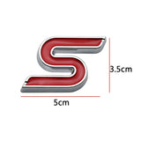 Ford S Logo Metal Car Front Grille Emblem Auto Rear Sticker Decal