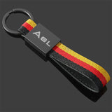 Audi A4L A6L A8L A3 A5 A7 Car Logo Metal Keychain Keyring Pendant