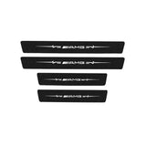 Mercedes Benz AMG Carbon Fiber Car Door Threshold Scratch Proof Sticker Decal
