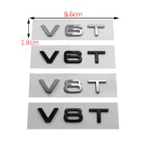 Audi V6T V8T ABS Car Rear Sticker Trunk Emblem Badge Decal