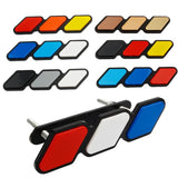 Three-colors Car Front Grille Emblem Badge Decals for TRD Tacoma 4Runner Tundra Rav4 Highlander Modified Accessories