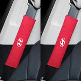 2pcs/set Hyundai Suede Car Safety Belt Pads Shoulder Covers