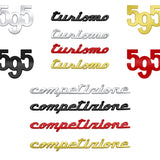 Abarth 595 Competizione Turismo Logo Metal Car Body Emblem Badge Rear Sticker Decal