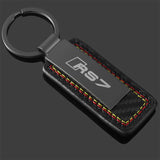 Audi S3 S4 S5 S6 S7 S8 RS3 RS4 RS5 RS6 RS7 RS8 Car Logo Leather Key Chain Key Ring Pendant