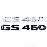 For GS300 GS350 GS430 GS460 Shinny Black Silver Car Styling Sticker Fender Body Trunk Emblem Auto Unique Decal Accessories
