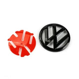 Car Front Grill Badge 120mm Rear Trunk Emblem 110mm for Volkswagen VW Polo 2014 2015 2016 Accessories Part Number 6C0 853 600-2