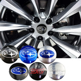 4pcs/set 60mm/65mm Subaru STI Car Wheel Center Hub Sticker Decal