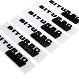 Mercedes Benz BITURBO 700 800 900 Logo ABS Car Rear Sticker