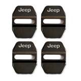 4pcs/set Jeep Cherokee Stainless Steel Car Door Lock Cover Protection