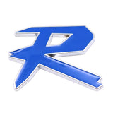 Car Front Grille Sticker Auto Body Side Decal Badge R Logo for Honda Crosstour Odyssey Insight Elysion CRZ Vezel City Civic