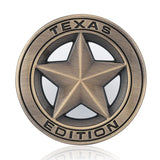 Jeep TEXAS Edition Metal Car Body Side Fender Sticker Decal Auto Trunk Emblem Badge