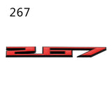 Chevrolet Letter 262 265 267 283 Metal Car Rear Sticker Decal Trunk Emblem Badge