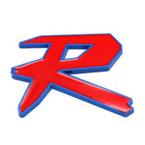 Car Front Grille Sticker Auto Body Side Decal Badge R Logo for Honda Crosstour Odyssey Insight Elysion CRZ Vezel City Civic